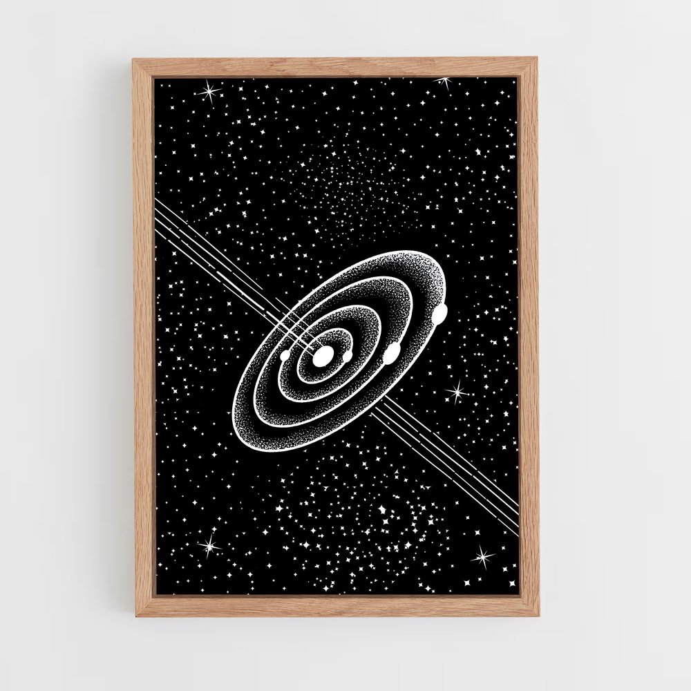 Poster Minimaliste espace énigmatique – affiche Art spatial (vue 4)